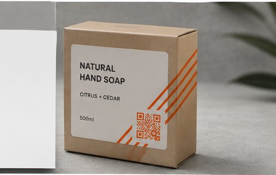 QR code printed on product packaging